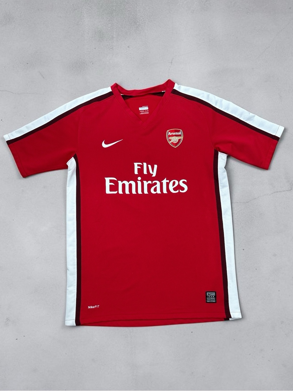 Vintage 2008-2010 Nike Arsenal FC Home Jersey Fly Emirates Youth XL Men XS Wom S